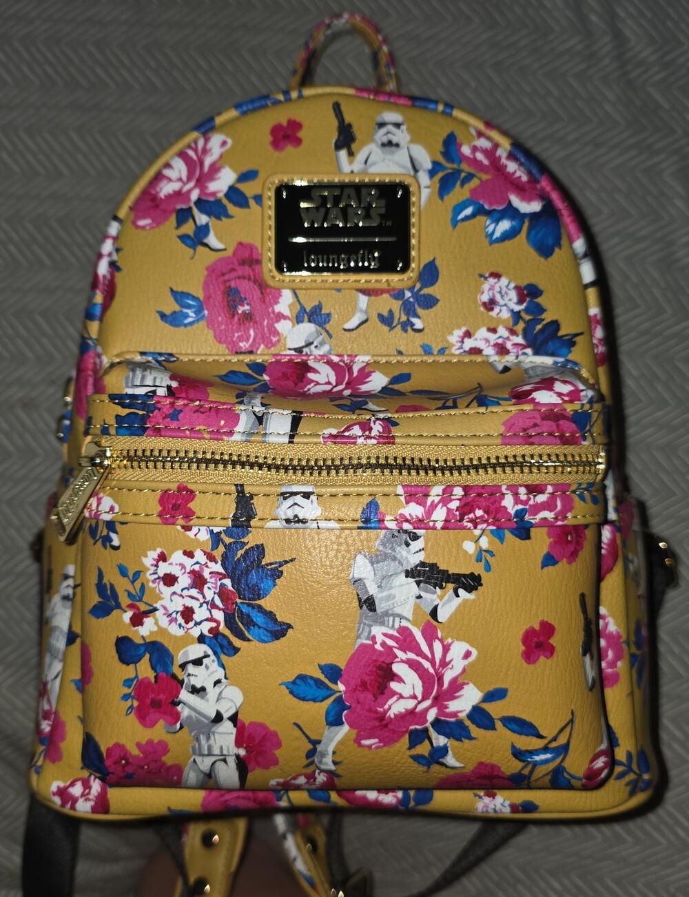 NWOT Loungefly Disney Star Wars Stormtrooper Floral Mini Backpack bookbag bag!